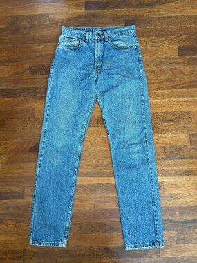 Vintage 70s Levi's 505 Jeans Made in USA W32 L36 Medium Wash WPL 423 Button 918